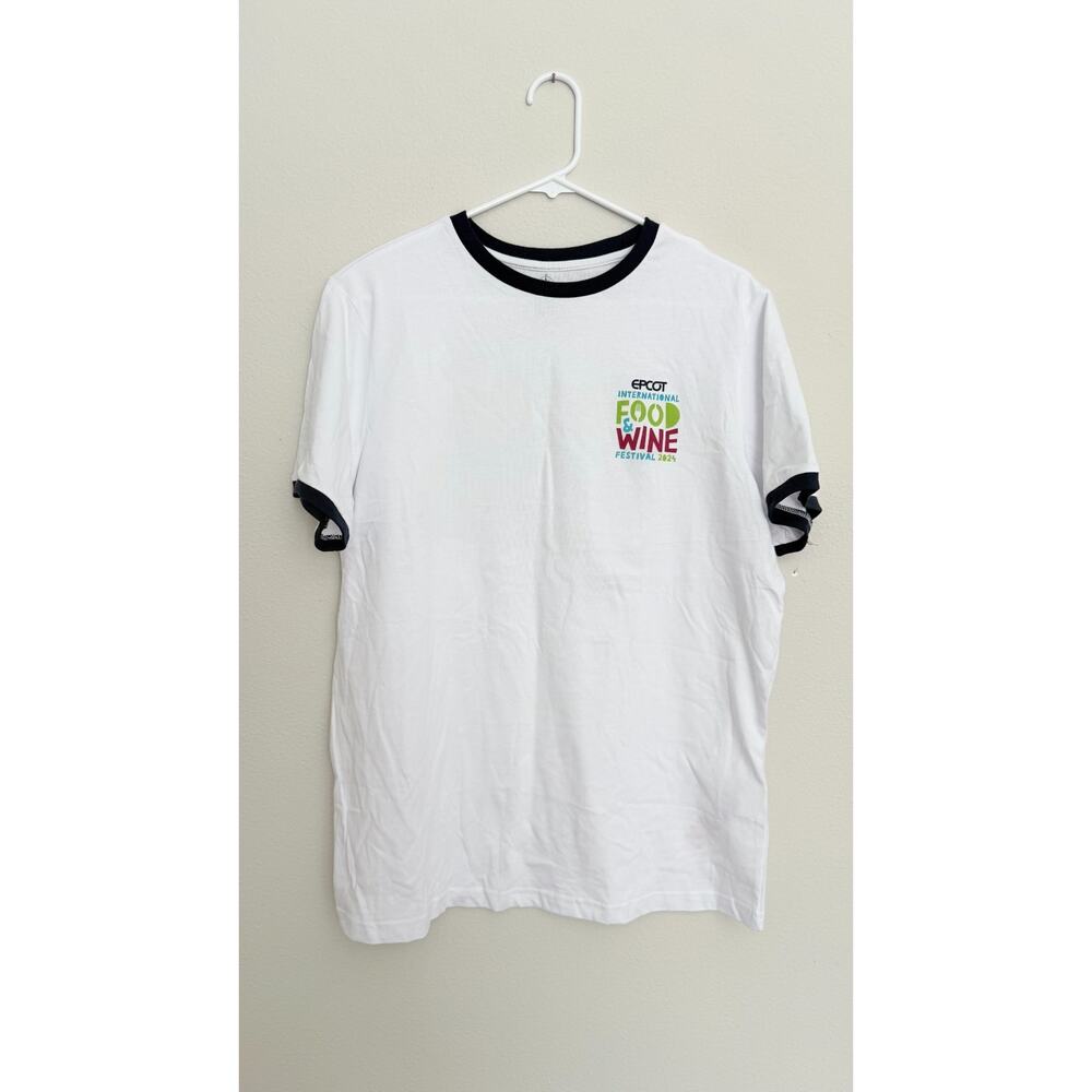 Disney Parks 2024 Epcot's Food & Wine Festival Logo T-Shirt NEW Size L